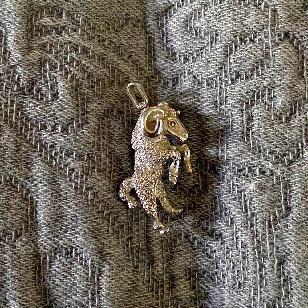 Silver finished Ram 🐏 Charm